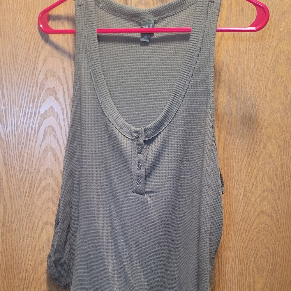 COPY - Wild fable waffle knit Henley tank